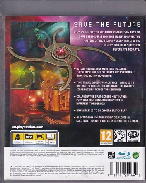 Doctor Who The Eternity Clock - PS3 (A Grade) (Genbrug)